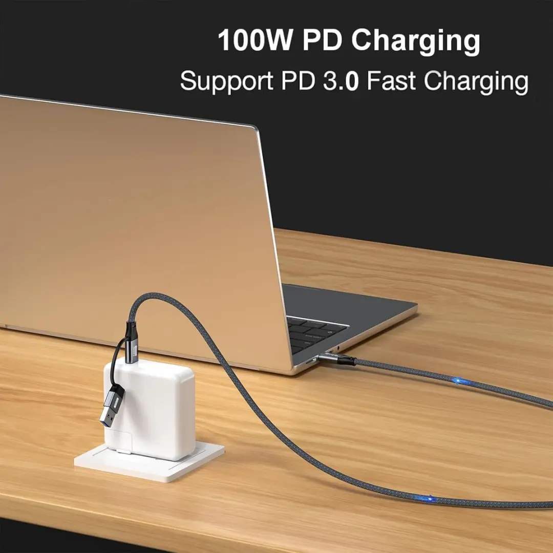 Equip 128433 USB-kabel USB 3.2 Gen 2x2 2m - USB A/USB C - Zwart