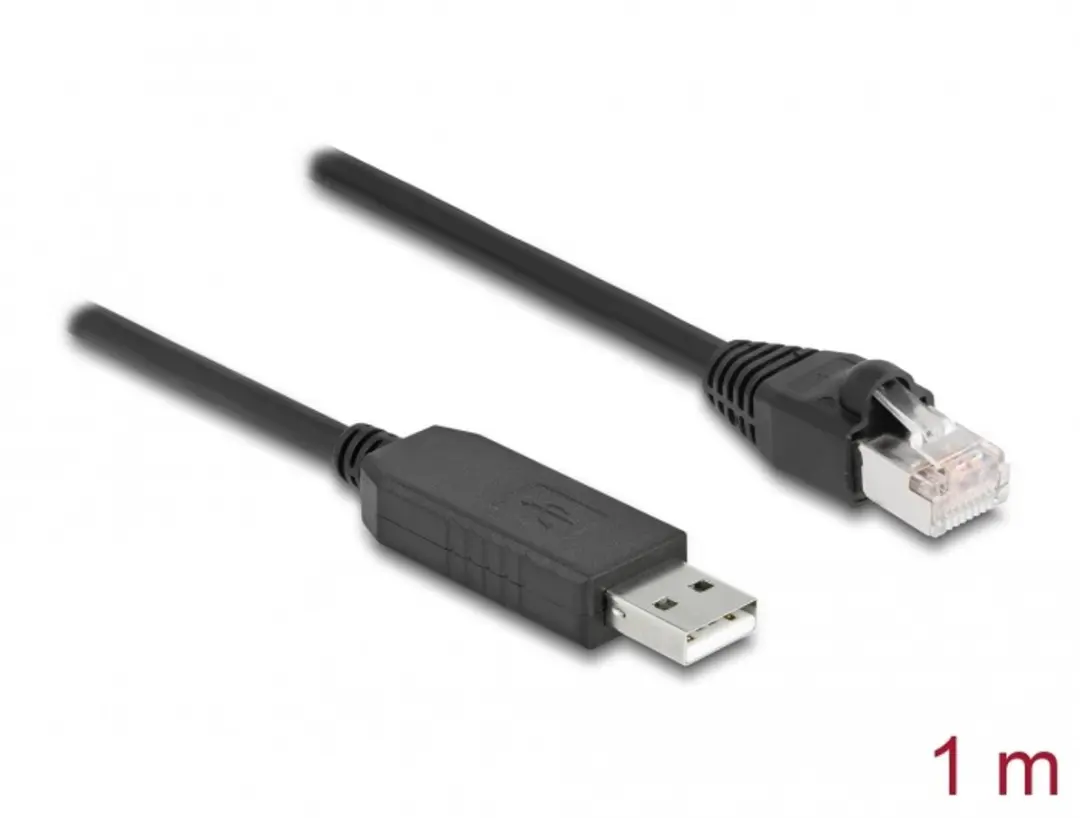Delock USB 2.0 naar RS-232 RJ45 Kabel 1m