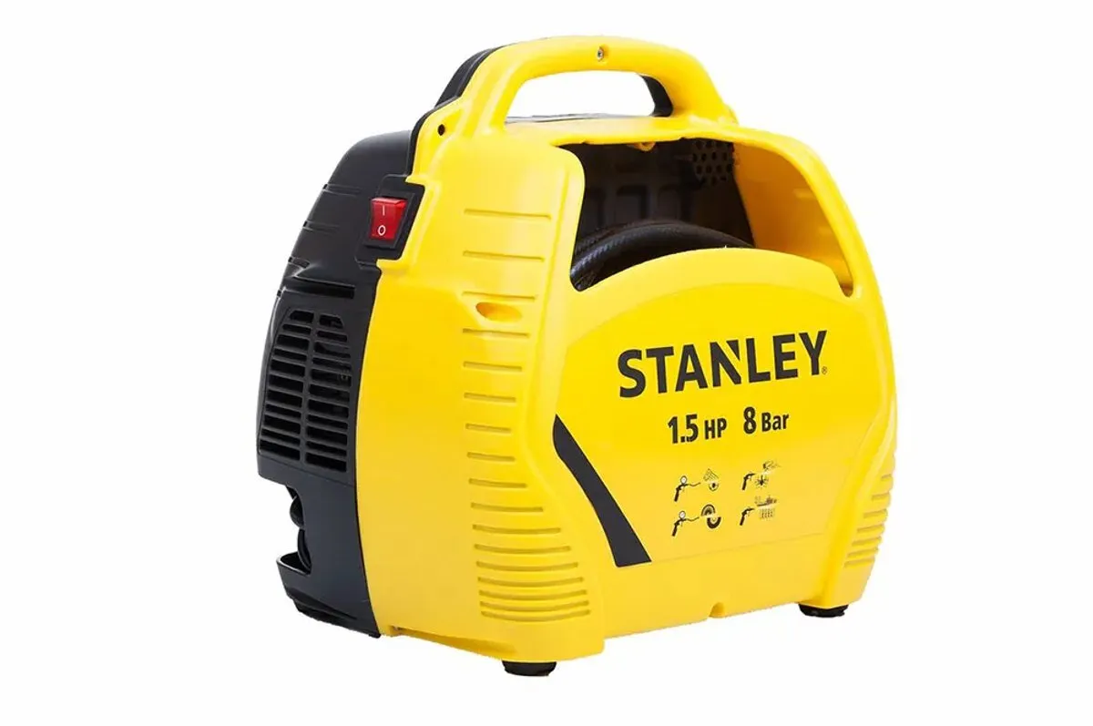 Stanley Compressor W8215190STN Olievrij Luchtcompressor 1100W - Geel