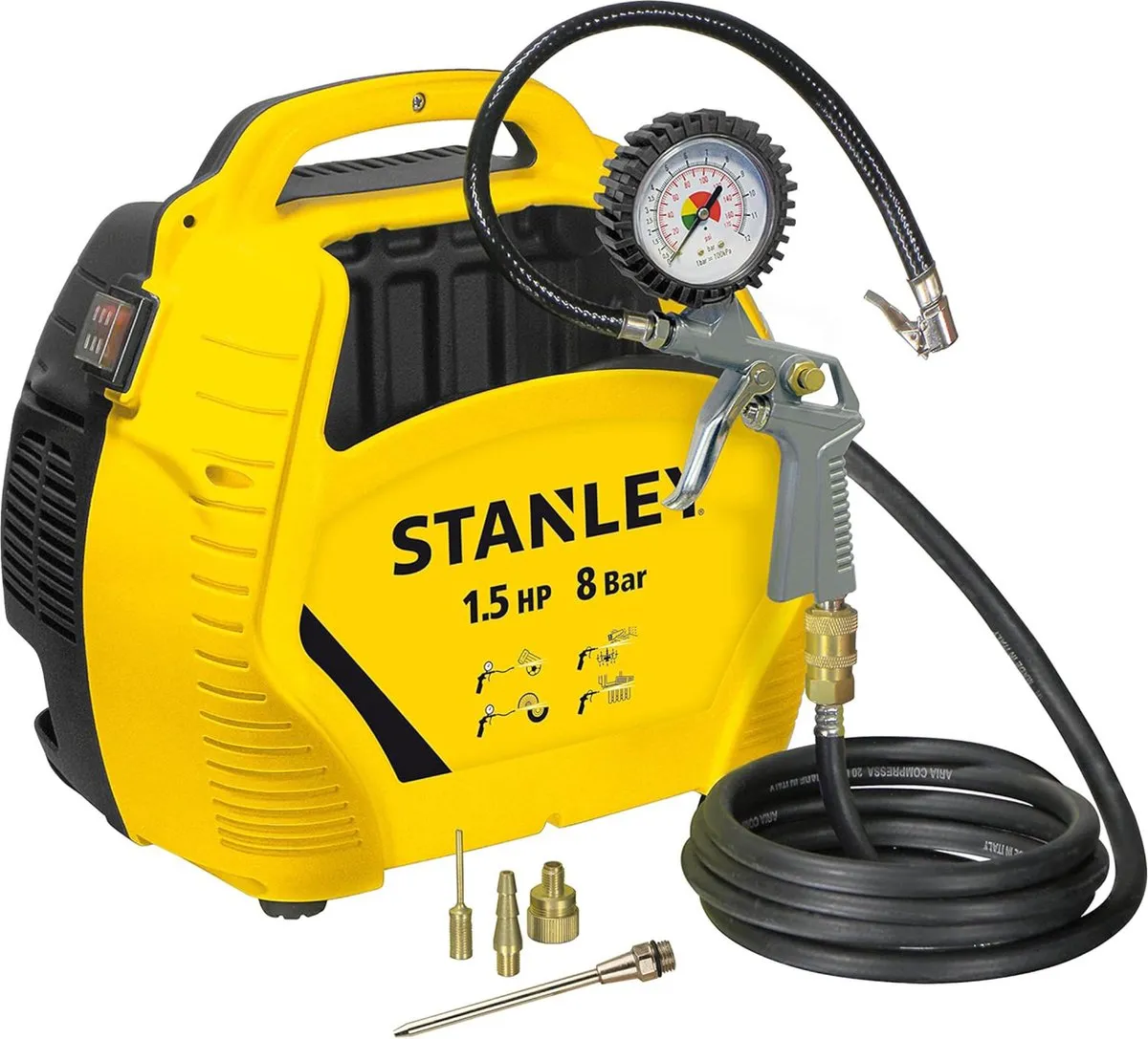 Stanley Compressor W8215190STN Olievrij Luchtcompressor 1100W