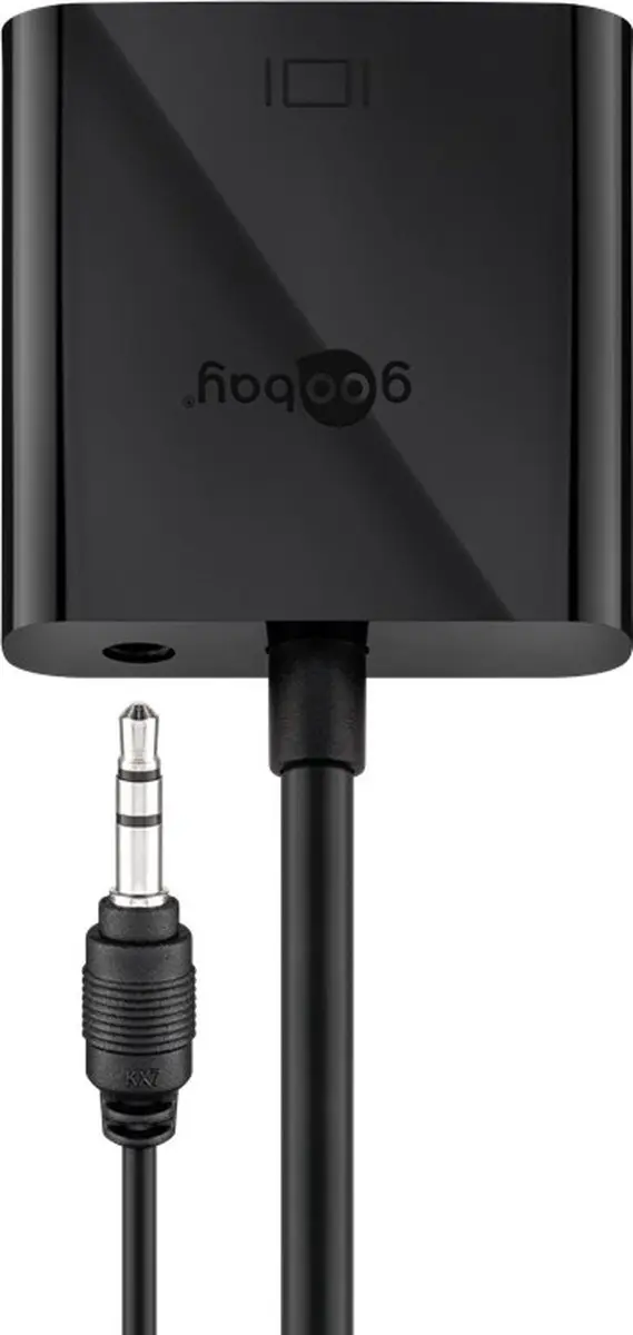 Goobay HDMI naar VGA Adapter 0.15m - Zwart