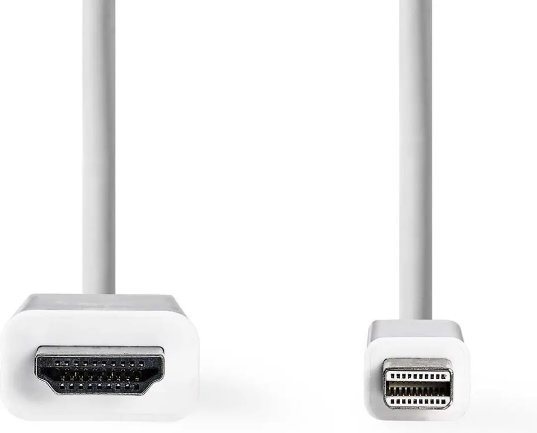 Nedis Mini DisplayPort naar HDMI Kabel 2m - Wit