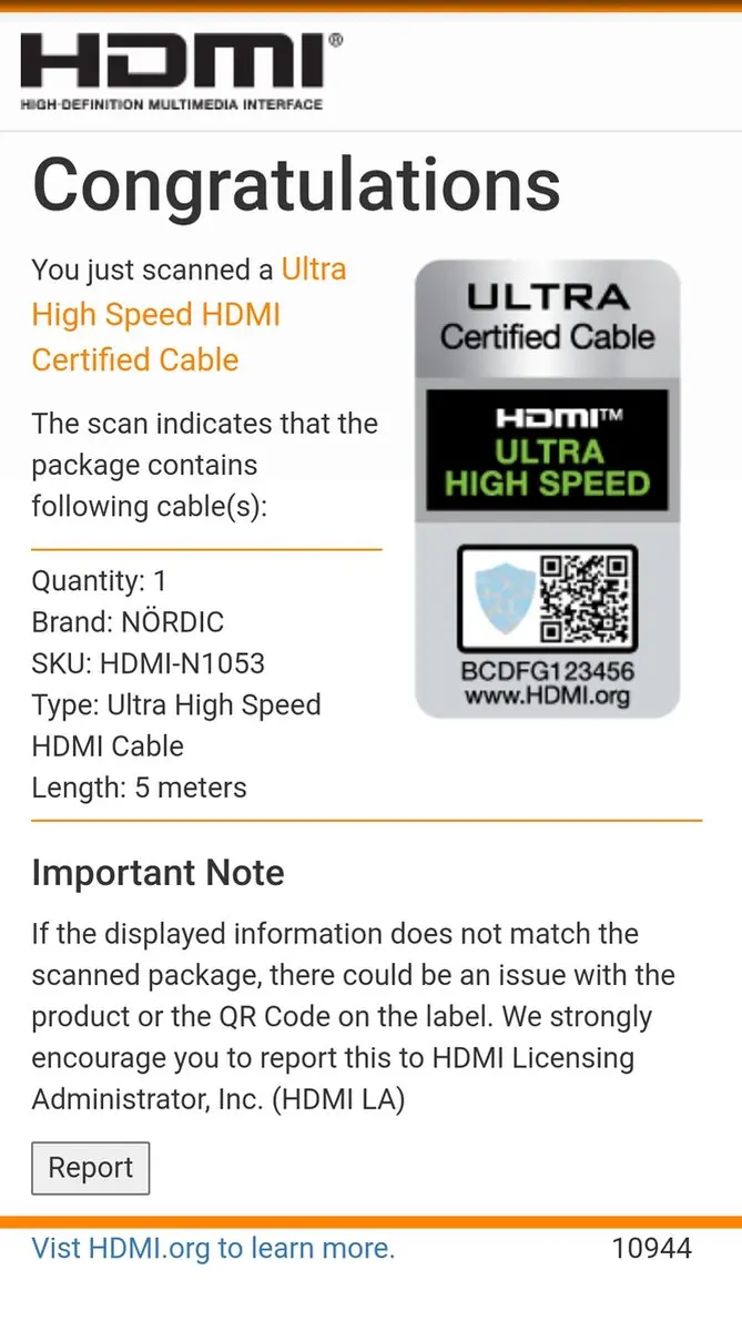 NÖRDIC HDMI-N1053A HDMI Kabel 8K 60Hz - 5m - Spacegrijs
