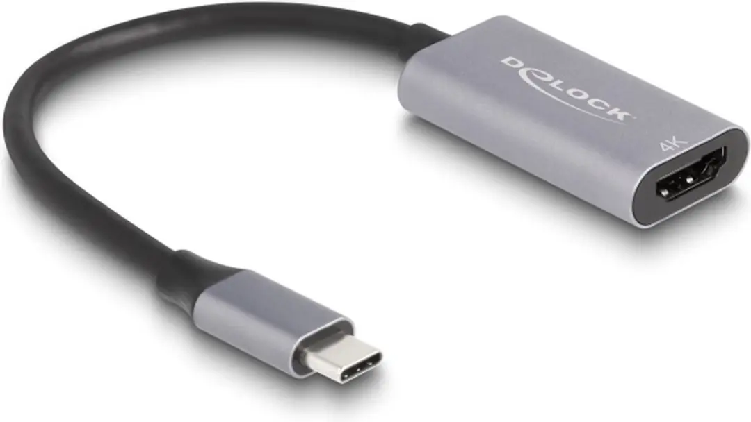 Delock USB-C naar HDMI Adapter 4K 60Hz - Zwart