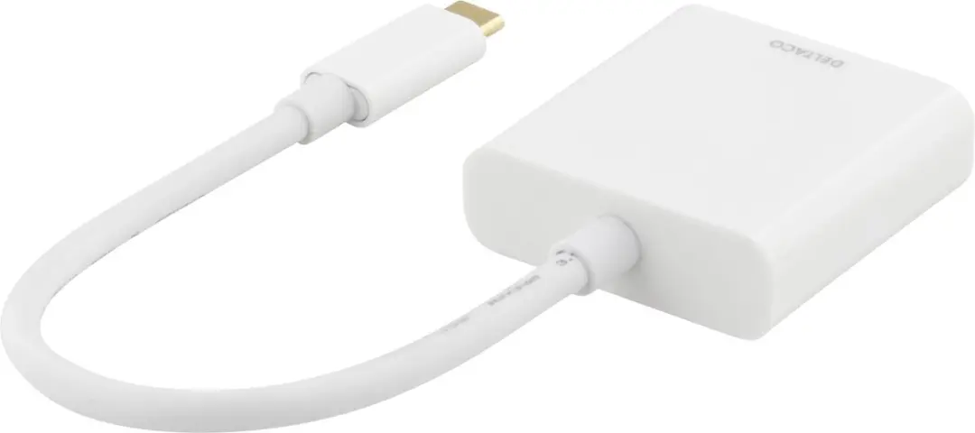 Deltaco USBC-HDMI7 USB-C naar HDMI Adapter 4K 30Hz - Wit