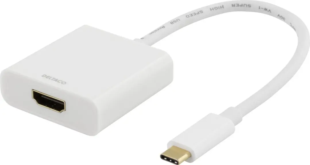 Deltaco USBC-HDMI7 USB-C naar HDMI Adapter 4K 30Hz
