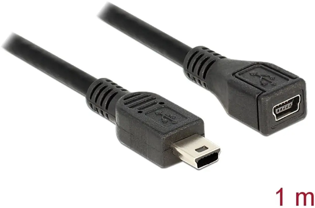 Delock USB 2.0 Mini Male naar Mini Female Kabel