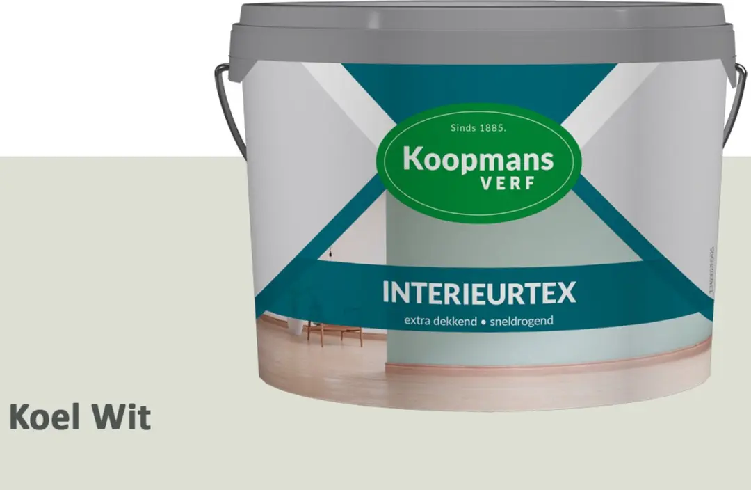 Koopmans Interieurtex Matte Muurverf Koel Wit 2,5L