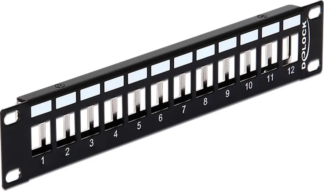 Delock 10'' Patch Panel 12 Keystone