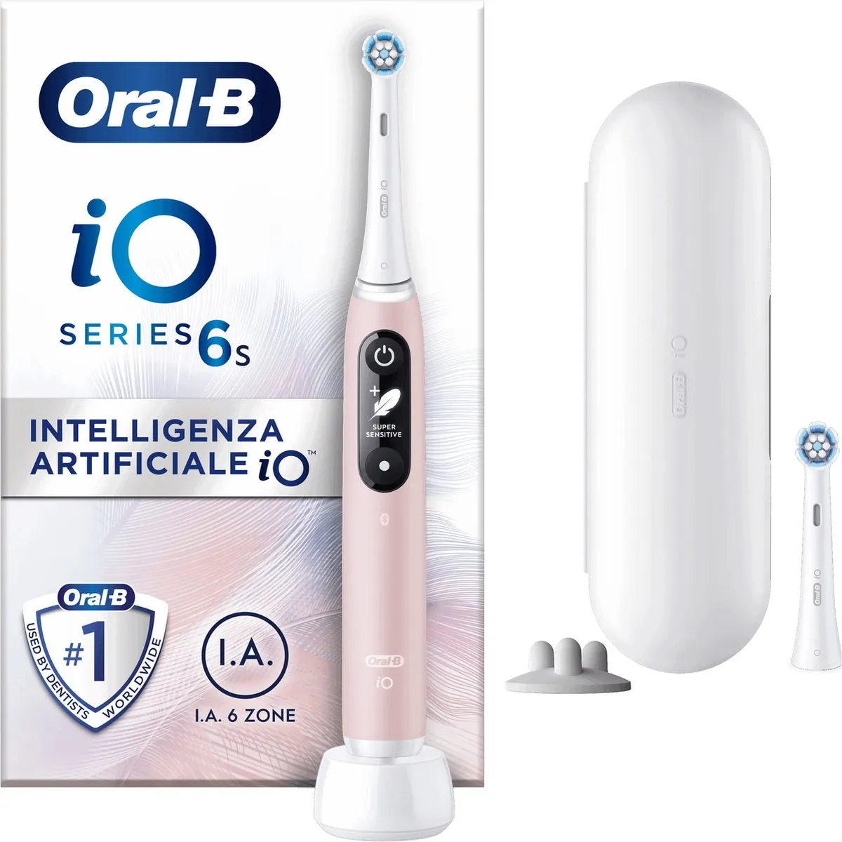 Oral-B iO 6S Volwassene Tandenborstel - Roze/Wit