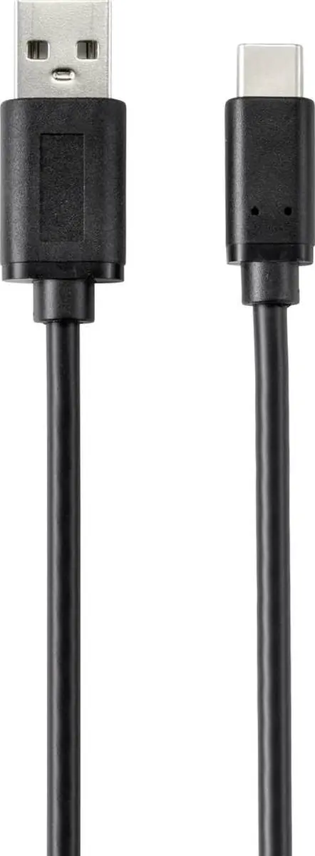 Renkforce RF-4695144 USB-kabel USB-C naar USB-A 2.0 - 2m - Zwart