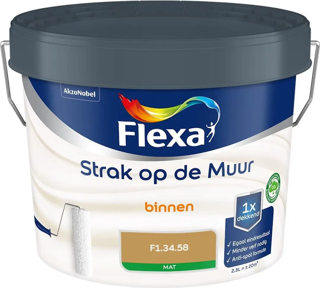 Flexa Strak Op De Muur Binnen Mat Mengverf 2,5L