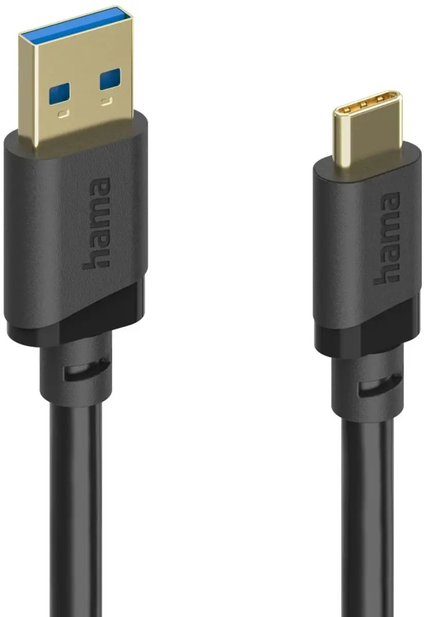Hama 00202006 USB 3.2 Gen1 Kabel USB-A naar USB-C 1.5m - Zwart
