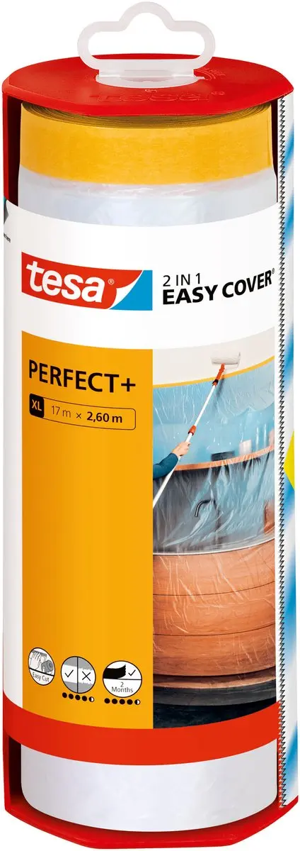 Tesa Easy Cover Perfect+ Dispenser XL Beschermfolie 17m x 2,60m