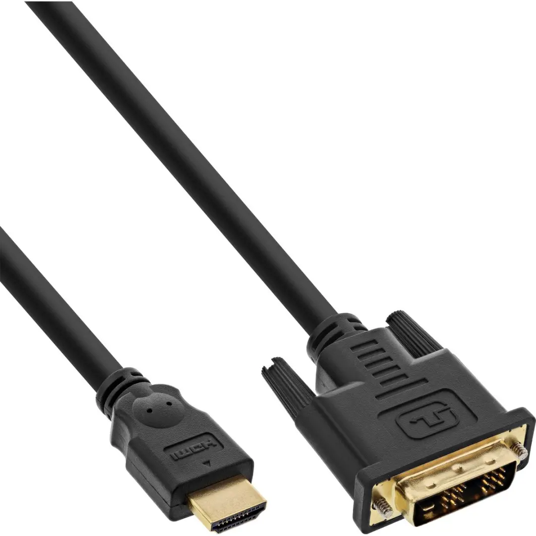 InLine HDMI-DVI Kabel 18+1 1m
