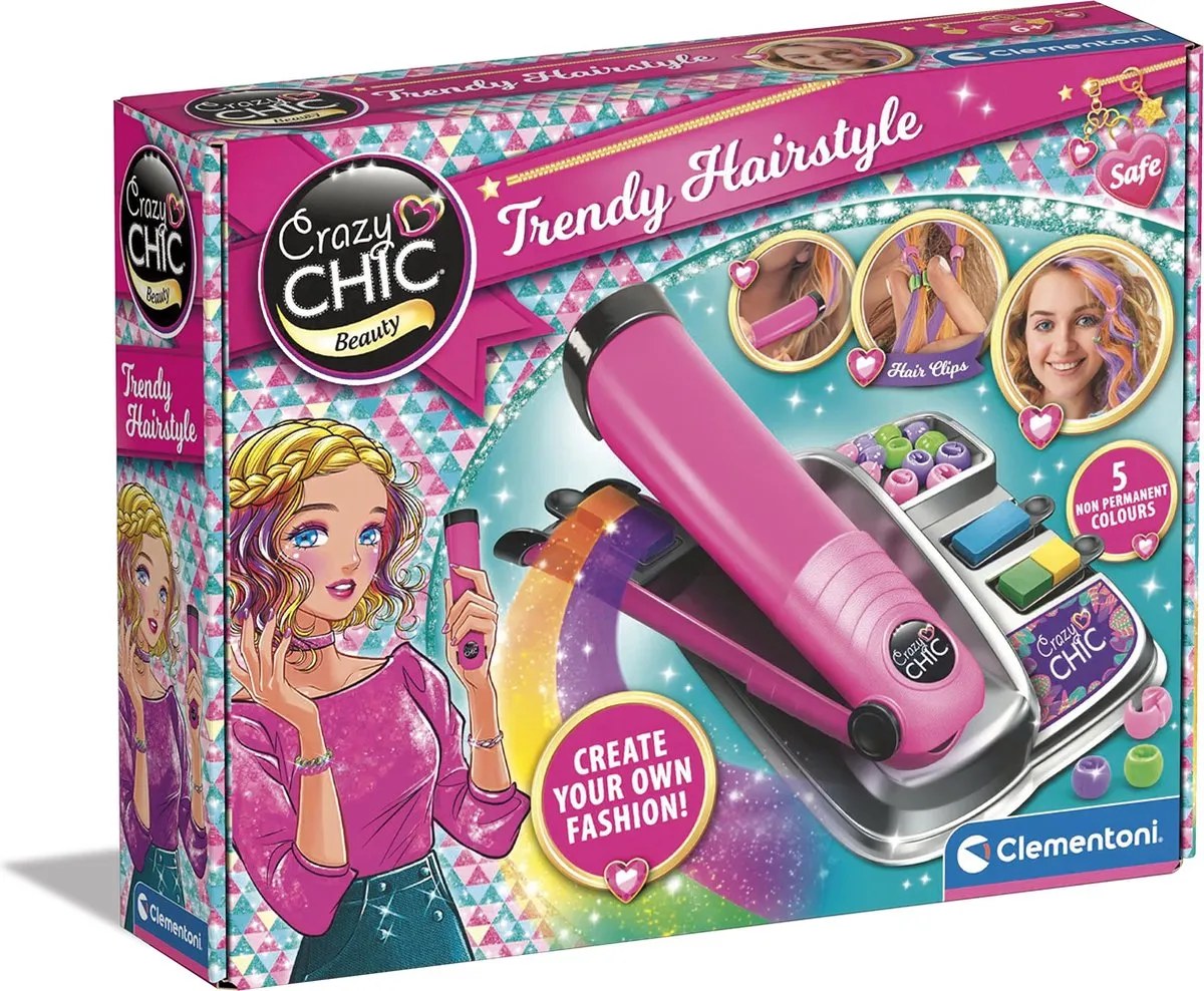 Clementoni Crazy Chic Trendy Hairstyle Kapsalon Set