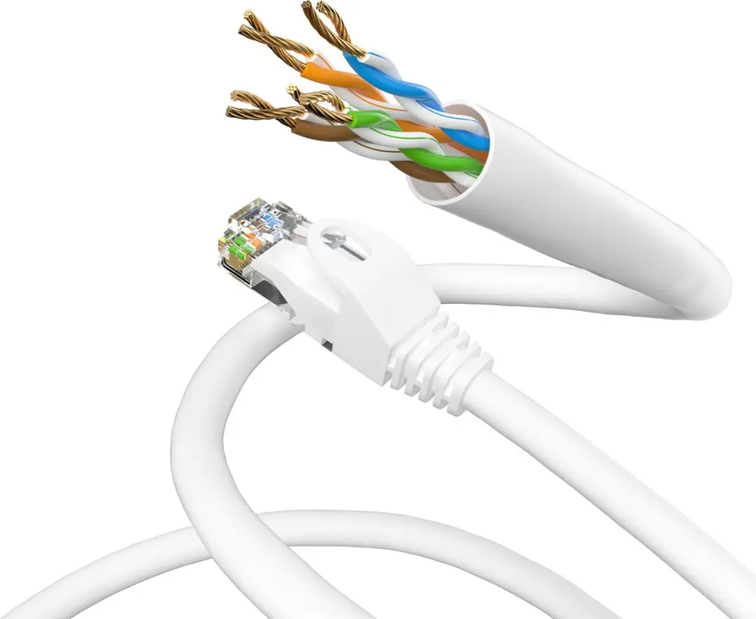 Wentronic CAT6 Netwerkkabel RJ45 - 1m - Rood/Wit