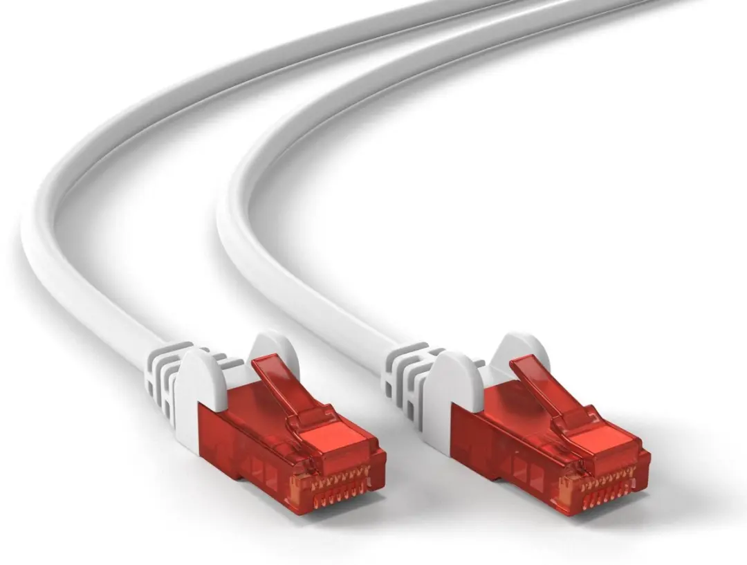 Wentronic CAT6 Netwerkkabel RJ45 - 1m - Rood/Wit