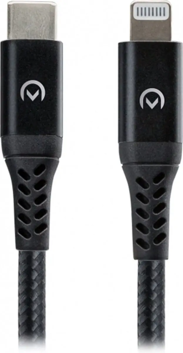 Mobilize USB-C naar Apple Lightning Kabel MFI 1m - Zwart - afbeelding 6 van 6