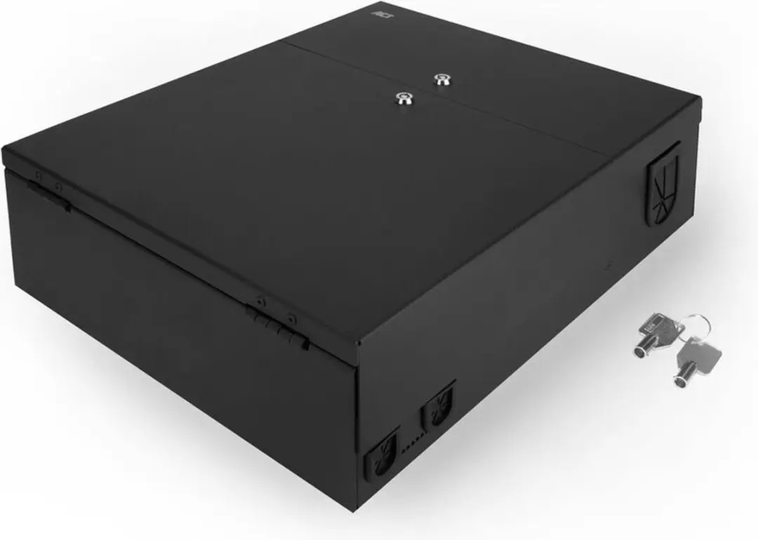 ACT FA2035 Afsluitbare Zone Enclosure Patchbox - 8 Slots - Zwart - afbeelding 6 van 6