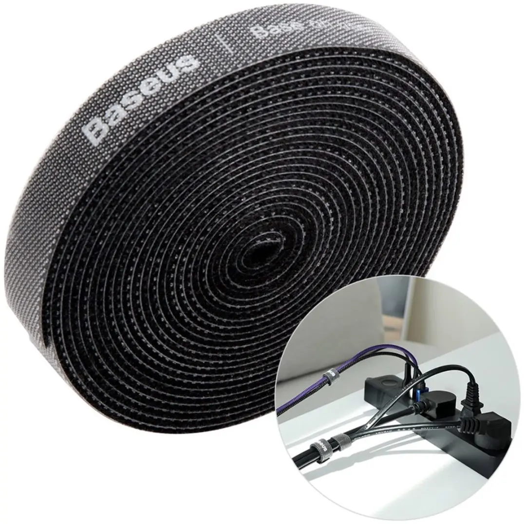 Baseus Kabelbinders Klittenband 3m