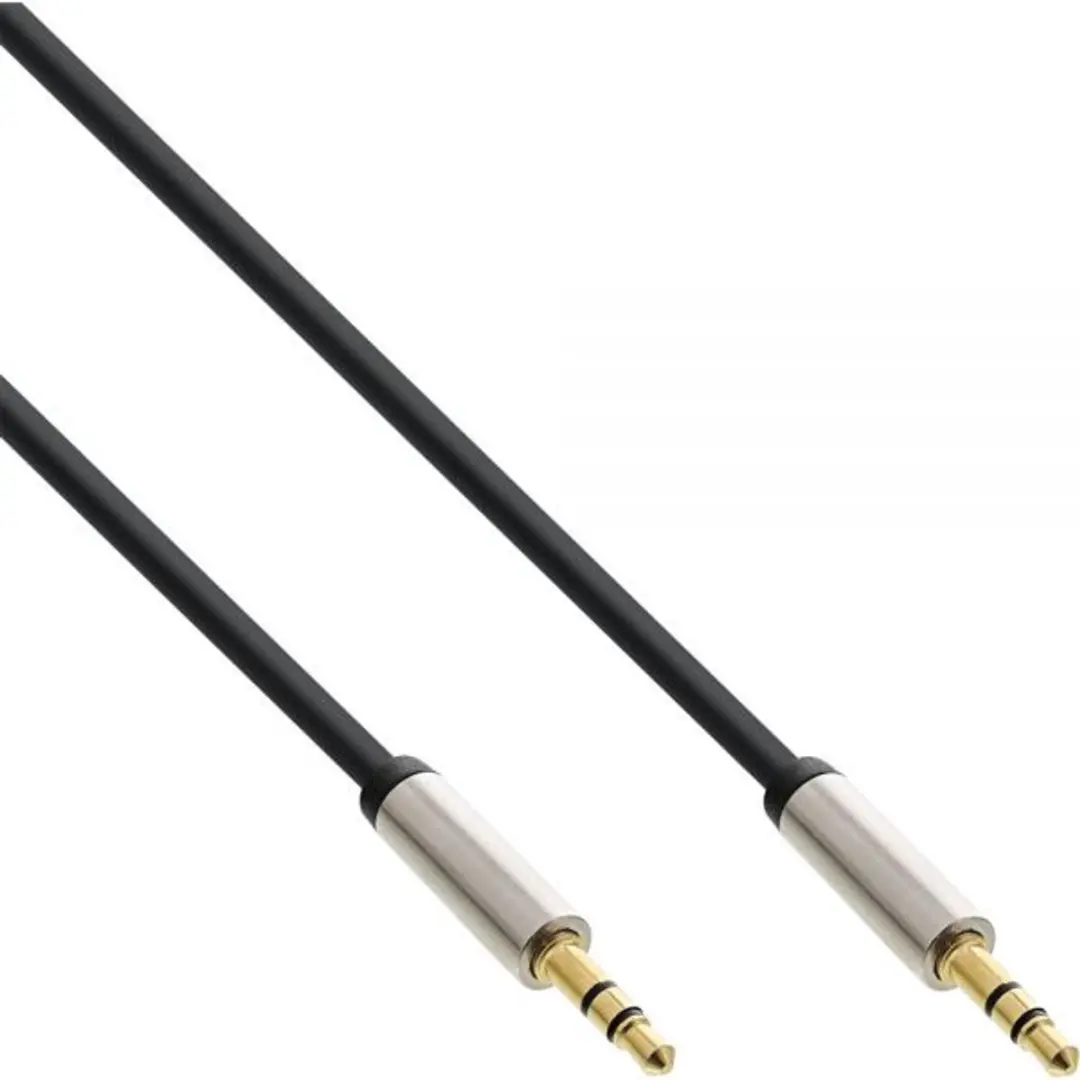 InLine 3,5mm Jack Stereo Audio Kabel 1m - Zwart