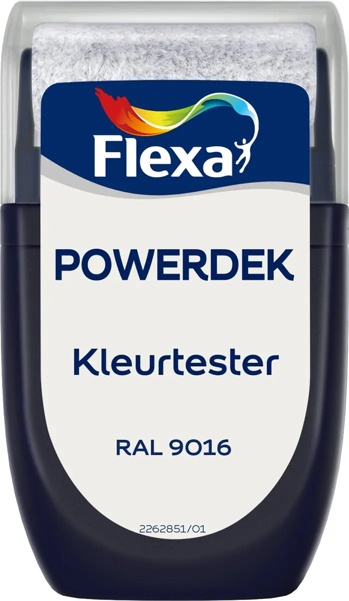 Flexa Powerdek Muren & Plafonds Testers Verkeerswit 30ml
