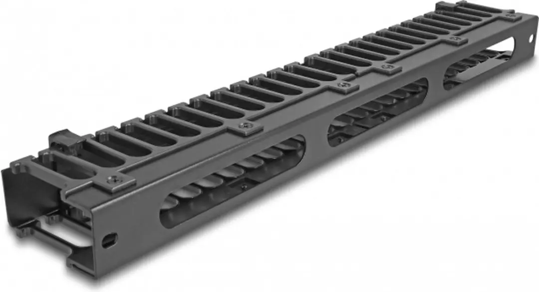 Delock 19" Kabelmanagement Routingpaneel 3 Openingen 1U - Zwart