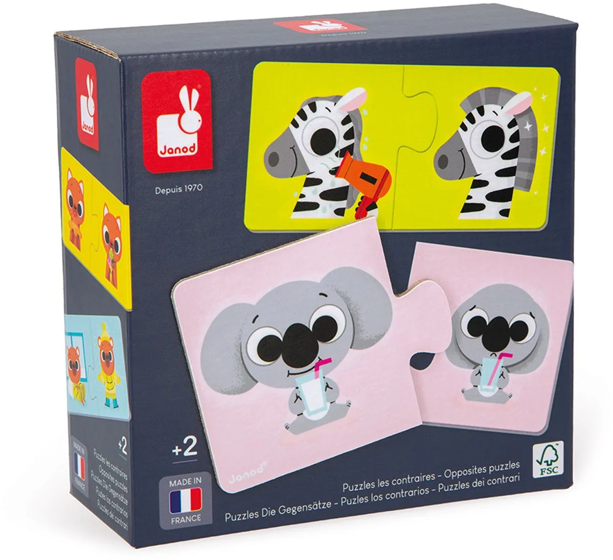 Janod Tegenstellingen Puzzelspel 12-delig