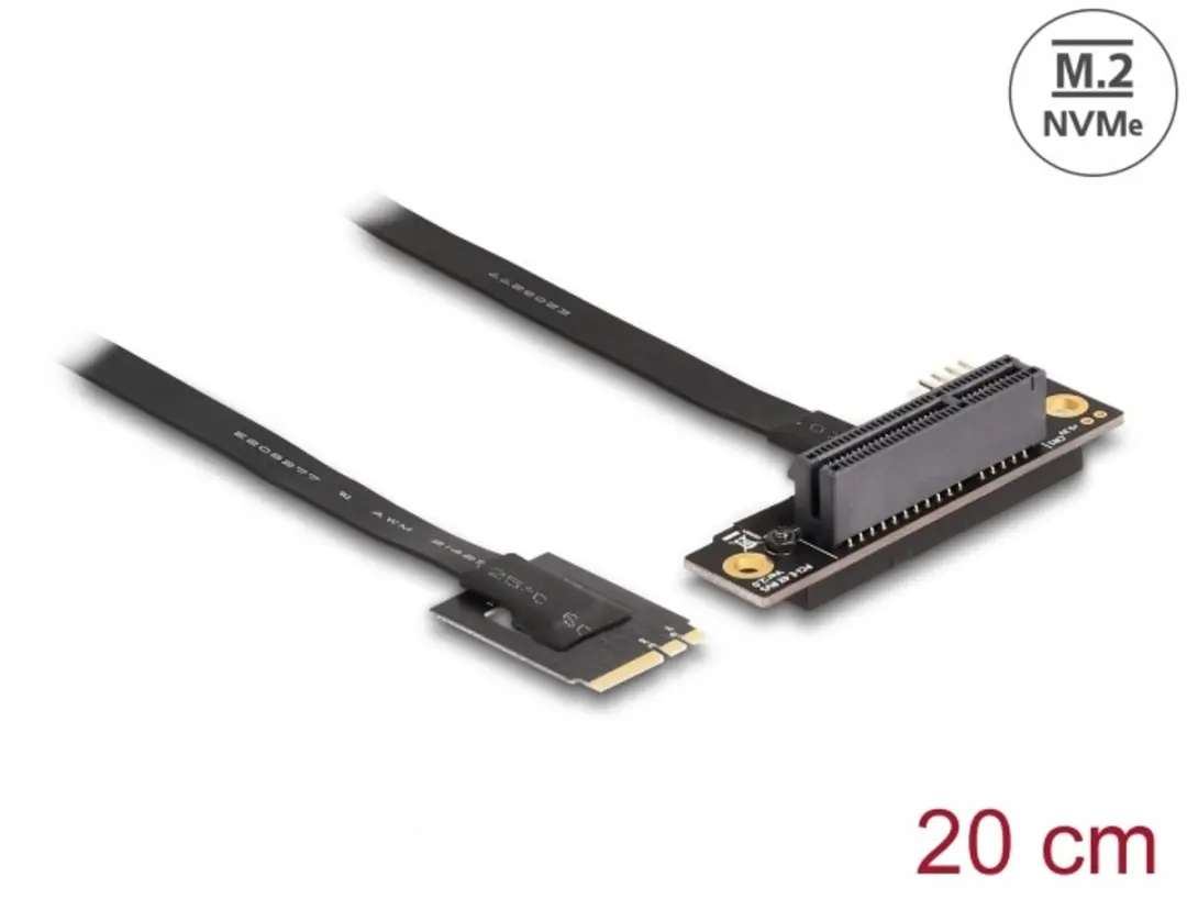 Delock M.2 Key A+E naar PCIe x4 NVMe Adapter