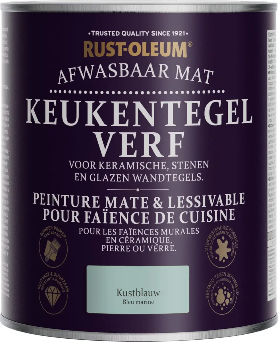 Rust-Oleum Kustblauw Verf voor Keukentegels 750ml