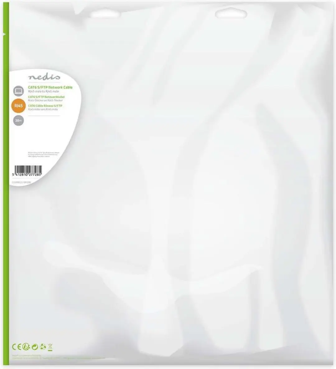 Nedis CAT6 Netwerkkabel CCGP85221BK200 - 20m - Zwart