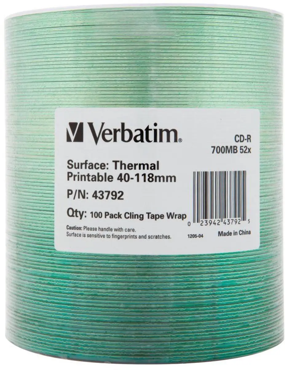 Verbatim 43792 CD-R 700MB - 100 Stuks
