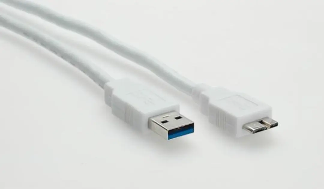 Value USB 3.2 Gen 1 A M - Micro B M Kabel - 0,8m - Wit
