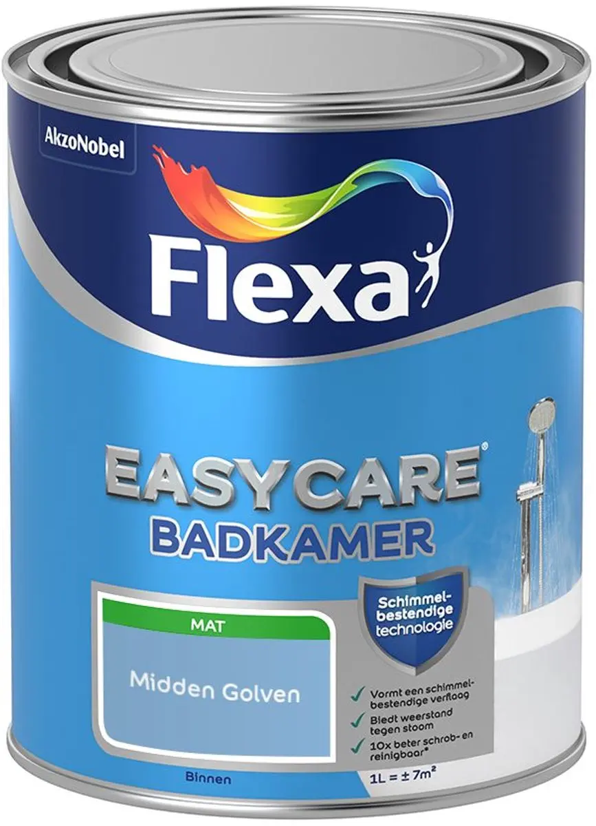 Flexa Easycare Badkamer Midden Golven Mengverf 1L