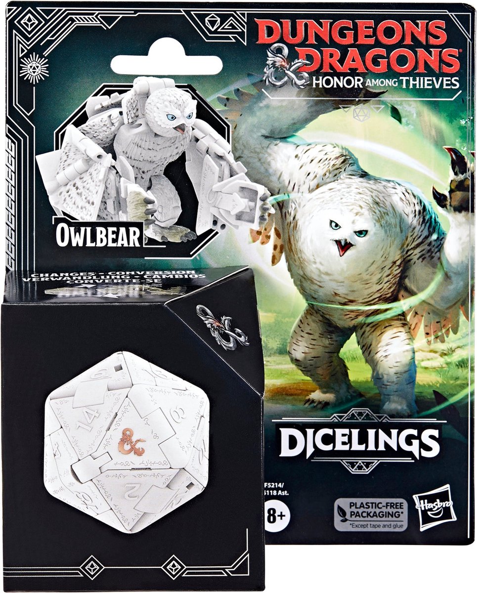 Hasbro Dungeons & Dragons Actiefiguur Honor Among Thieves Dicelings Owlbear Multicolours