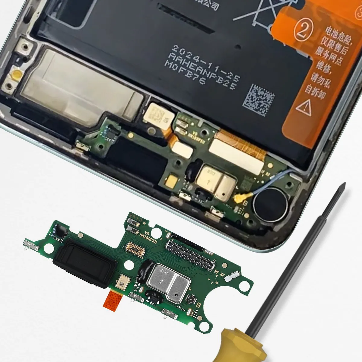 Honor Magic 7 Lite USB-C Connector Groen - 0235AMMD