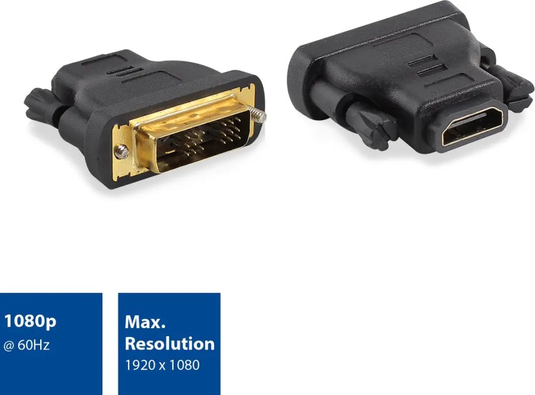 ACT AC7565 DVI-D naar HDMI Verloopadapter - Zwart
