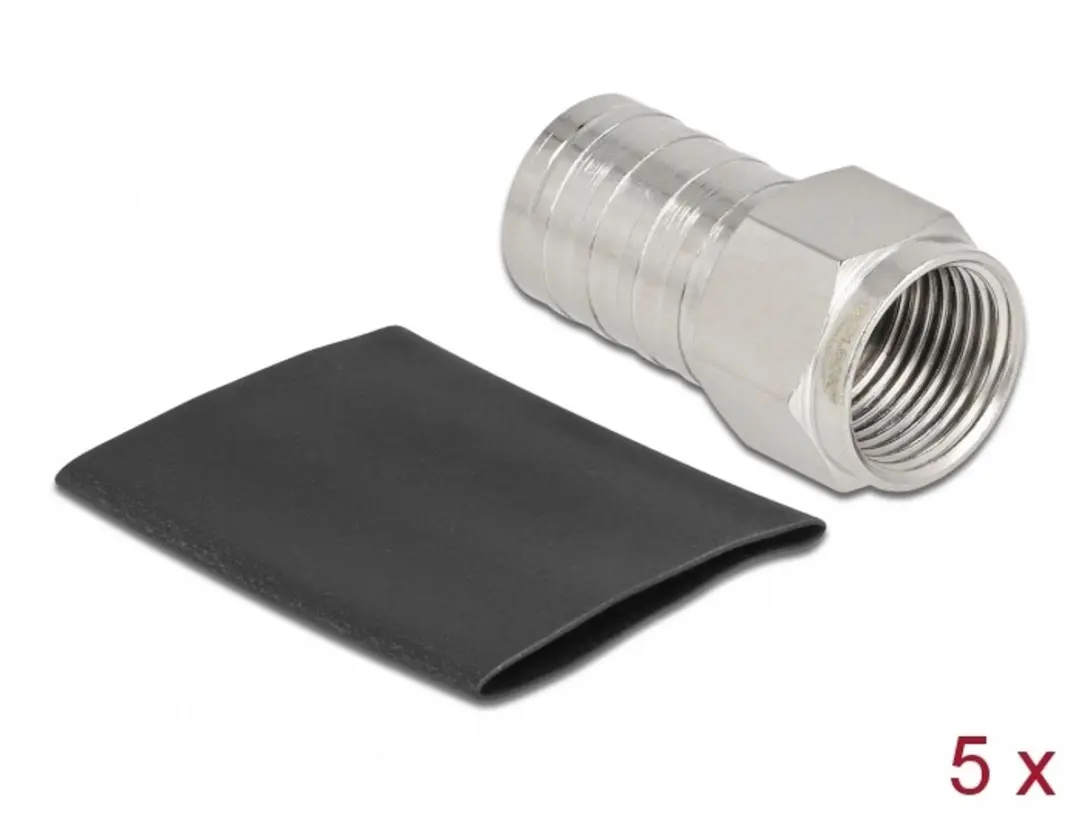 Delock F-plug voor RG-6 Crimpen