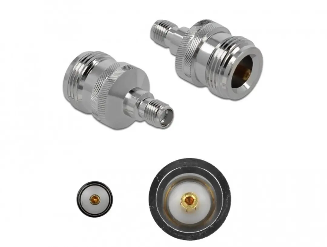 Delock SMA Adapter 50 Ohm 10 GHz - Grijs