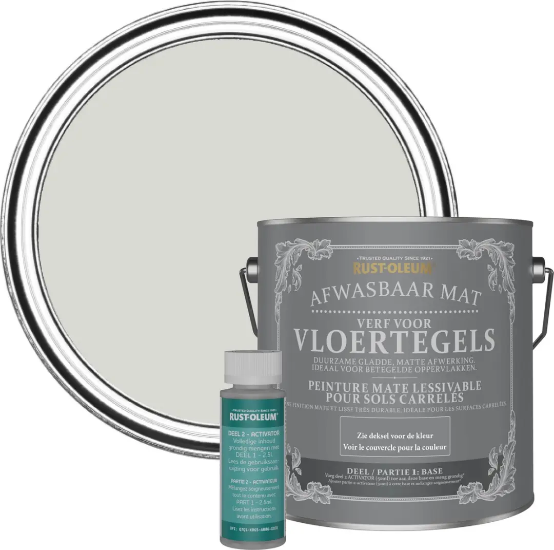 Rust-Oleum Grijs Afwasbare Vloertegelverf 2,5L