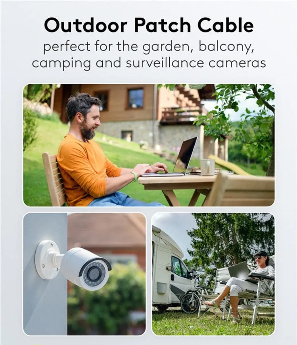 Goobay U/UTP CAT6 Outdoor Netwerkkabel 20m - Zwart