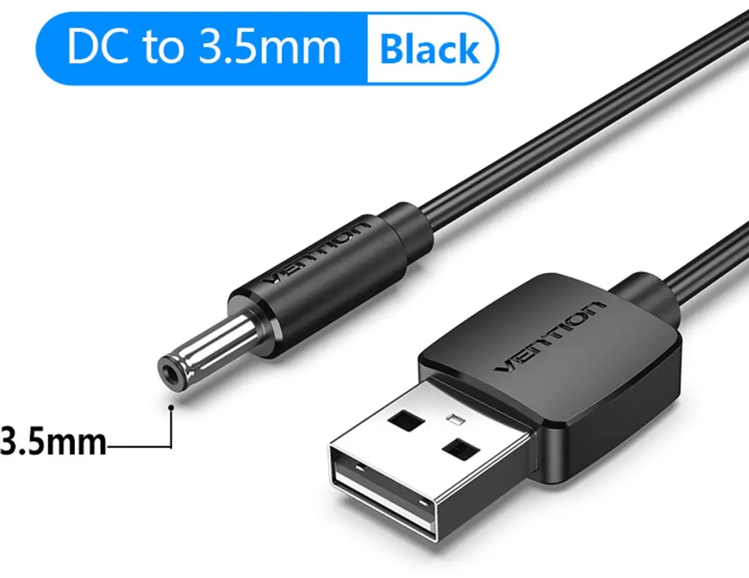 Vention CEX Wit 0,5 m USB A DC 3.5mm