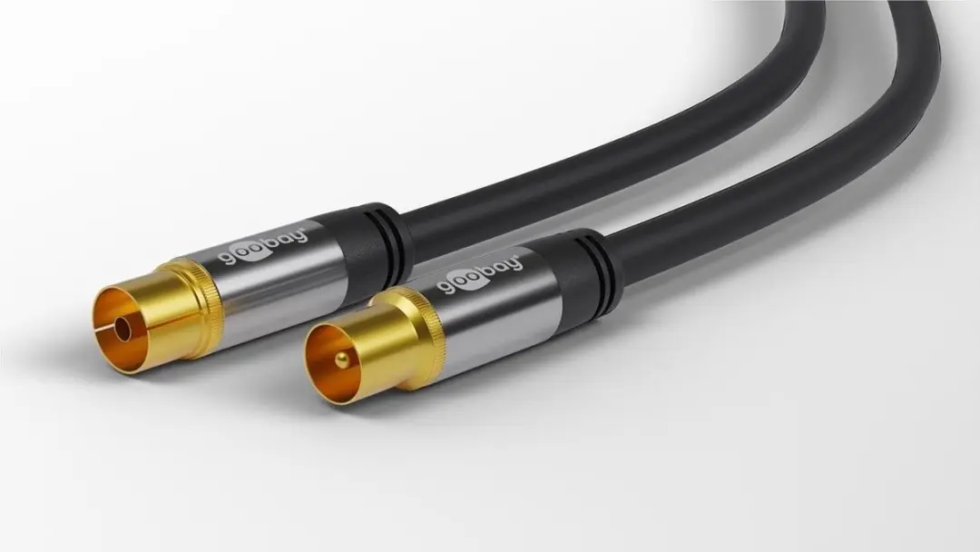 Goobay IEC Coaxkabel Verguld 3m - 10 Stuks