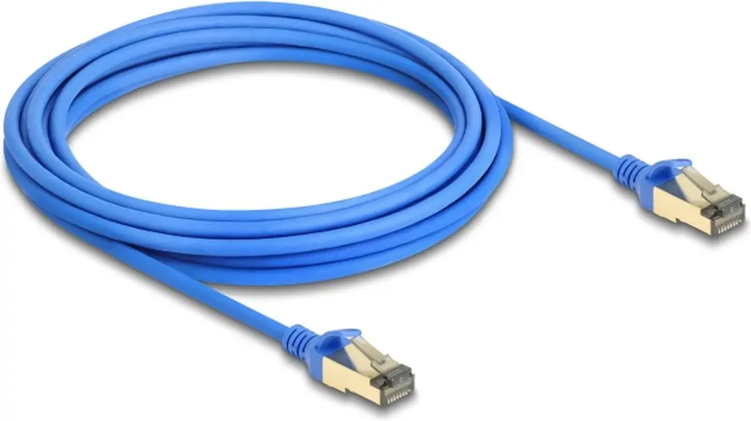 Delock RJ45 Cat.8.1 F/FTP Netwerkkabel 5m - Blauw