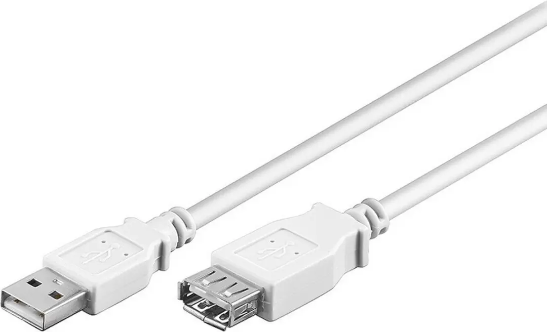 Goobay USB naar USB Verlengkabel 2.0 - 3m - Wit
