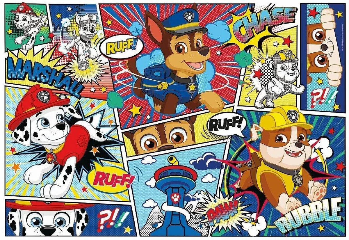 Clementoni Paw Patrol SuperColor Legpuzzel 104 Stuks - 48x33cm