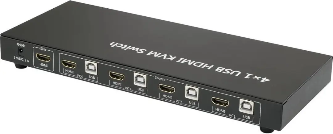 SpeaKa Professional SP-4000672 KVM-switch 4 poorten HDMI - 4K
