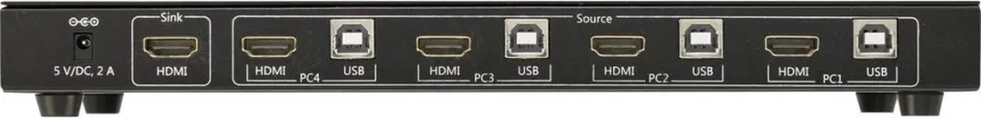SpeaKa Professional SP-4000672 KVM-switch 4 poorten HDMI - 4K - afbeelding 6 van 6