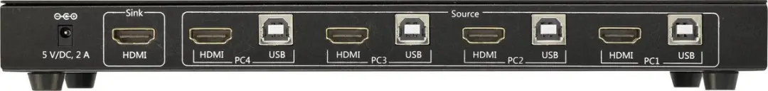 SpeaKa Professional SP-4000672 KVM-switch 4 poorten HDMI - 4K